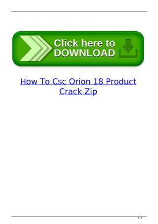 activation key for csc orion 18